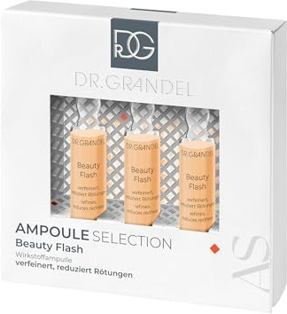 DR. GRANDEL Beauty Flash Ampullen Verfeinerndes Konzentrat 3 × 3 ml | Verfeinert Poren & mindert Rötungen, sorgt für ein ebenmäßiges, glattes Hautbild & perfekten Teint