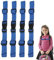 YJSDDNTY 4pcs Verstellbarer Brustgurt,Verstellbarer Rucksack Heavy Duty Schultergurte,geeignet zum Joggen, Wandern, Reisen, Klettern(blau)