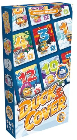 Captain Games, Duck & Cover, Strategisches Familienspiel, Deutsch | Schnelles Kartenspiel mit humorvoll gestalteten Entenfamilien-Karten für 2-7 Spieler, 20 Minuten, Brettspiel ab 8 Jahren