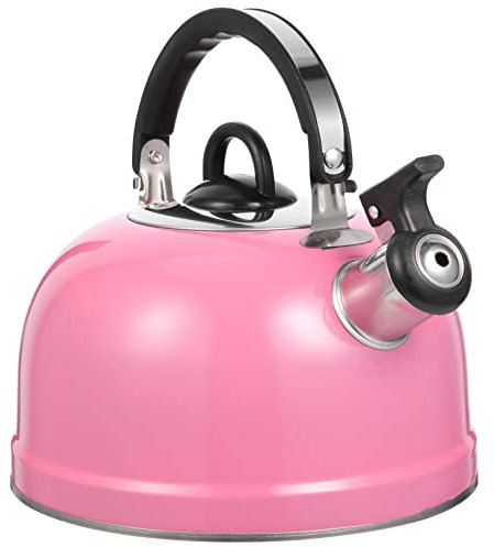 MOTHNUR tetera zumbando oscuro con infusor mini tetera instante grifo cafeteras jarra cafetera water boiler jarras teapot hervidor de agua caliente Bote para el hogar Acero inoxidable rosa