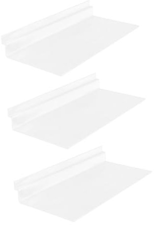 DIYEAH 3stücke Lamellenwand-schuhdisplay Schuhdisplayregal Transparentes Design Schuhregal Mit Lamellenwand Wandmontage Schwebende Schuhablage Aufbewahrung Für Schuhe Kunststoffmaterial
