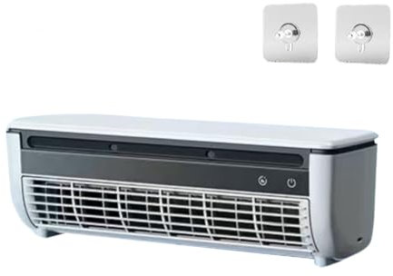 Aire acondicionado de carga inalámbrica, aire acondicionado portátil inalámbrico, aire acondicionado de pared, aires acondicionados de pared silenciosos (White)