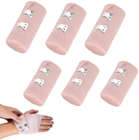 6 Rollen 2 Größen Elastische Bandage, Elastischer Verband,Bandagen,Kompressionsbinden,Selbstklebender Verband,Bandage,Elastische Medizinische Fixierbinde,für Handgelenke Knöchel Knie
