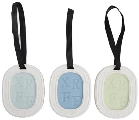 BONKZEBU 3pcs Hanging Aromatherapy Tablets for Clothes Air Freshener Fragrance Wax Clothing Cupboard Gardenia