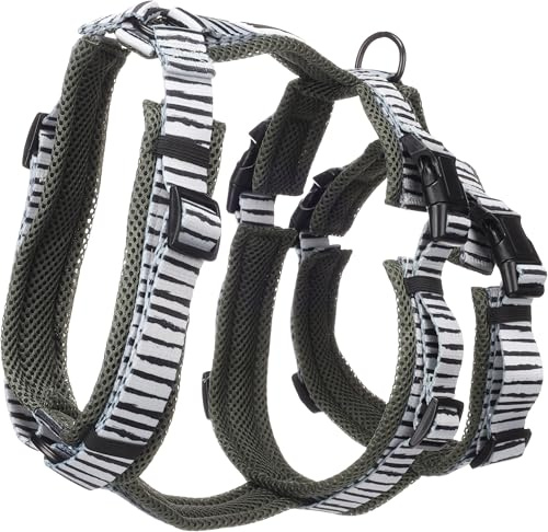 Flamingo Hund Sicherheitsgeschirr Uluwatu Weiß L 46-80cm 60-86cm 55-76cm 25mm