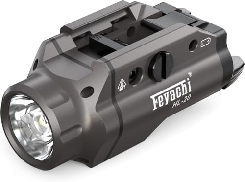 Feyachi HL-20 Taschenlampe 1500 Lumen, extrem hell, IPX5-wasserdicht – ideal für Outdoor, Camping und Notfälle (Nickel)