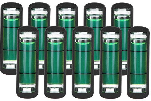 CHICIRIS Mini Niveau de Support 10 Pièces, Outil en Plastique pour Trépied d'Appareil Photo et Cadre Photo, Appareil de Mesure de Haute Précision pour le Travail du Bois et la Peinture Murale