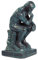 Isideco Der Denker 8cm Bronze-Patina nach Auguste Rodin