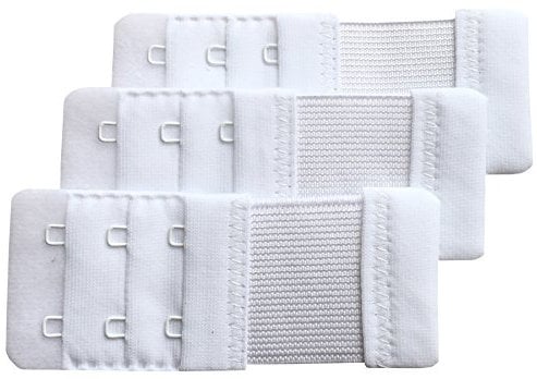Chanie Women Pack of 3 Soft Comfortable 2 Hooks Bra Extender,9.2cm x 3.8cm
