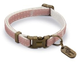 Designed by Lotte Katzenhalsband, Nylon, 10 mm x 20-30 cm, Hellrosa