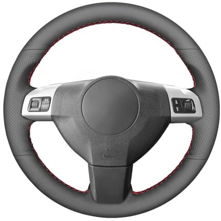 MEWANT Lenkradbezug für Opel Astra (H) / Zaflra (B) / Signum/Vectra (C) Hand Nähen Lenkradhülle aus Mikrofaser-Leder Lenkradschoner