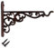 Cast Iron Plant Hook Hanger 10 Deep Outdoor Indoor Wall Hanging Planters Flower Flowering Plants Pot Basket Hook Bird Feeder Wind Chime Lanterms Hanger Hardware Bracket (10 Deep)