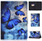Bspring Folio Hülle für Kindle Paperwhite (Alle Generationen 2012-2018) - Kunstleder Schutzhülle Tasche mit Auto Sleep/Wake Funktion für Amazon Kindle Paperwhite eReader,Retro Schmetterling