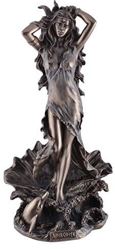 Veronese 708-7753 Figur Aphrodite Göttin der Schönheit bronziert Skulptur 29 cm