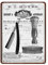 Cooltin Metallschild Badezimmer Wanddekoration Barber Shop Salon Vintage Look Blechschild Wanddekoration Bar Cafe Home Decor 30,5 x 40,6 cm