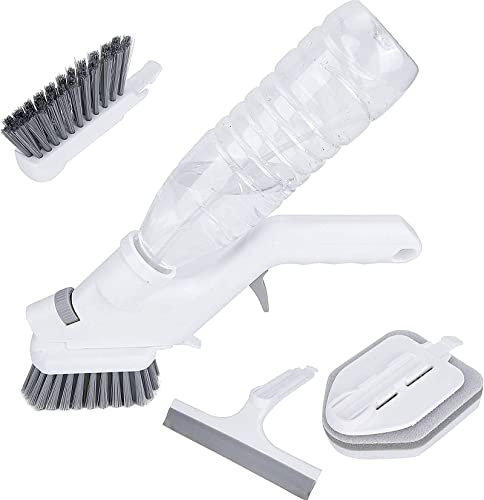 Multifunctional Cleaning Spray Brushes Set 5pcs, Including Sponge Brush, Cleaning Brush, Glass Brush, Cleaning Brush, Kitchen And Bathroom Crevice Cleaning Brush