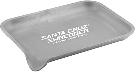 Santa Cruz Shredder Tray With Spout For Easy Filling Smooth Rounded Edges - Small (Grey)