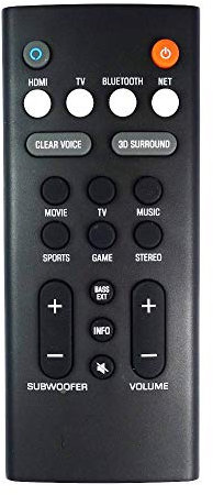 Onlineaudioelectrical Ersatz-Fernbedienung für Yamaha YAS-109 / YAS109 Soundbar