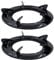Kichvoe Feuer Herd Gasaufsatz 2Pcs Gusseisen Wok Stützring Feuerofen Abdecken Windschutz Gasherd Feuerhalterhalter Halterhalter Herd Gasherd- Werkzeuge Gaskocher Aufsatz Ring Kochfeld Trivet