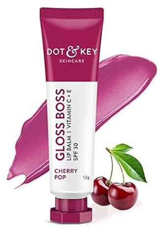 Avoka Naturals Dot & Key (Cherry Pop) Lippenbalsam LSF 30-12 g