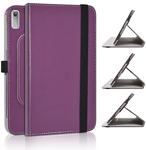JRTAL Kompatibel mit Lenovo Tab P11 2nd Gen Hülle, 360°Drehbarer Cover Kunstleder Schutzhülle Tasche Etui mit Ständerfunktion für Lenovo Tab P11 (2nd Gen) TB350FU 11.5 Tablet - Violett
