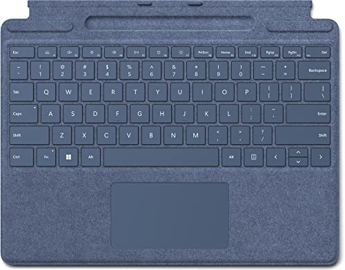 Microsoft Surface Pro Keyboard Blue Cover Port QWERTZ German