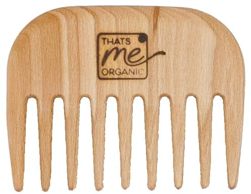 Thats me organic Profi Haarkamm Lockenpracht aus Buchenholz – Grober Kamm für Locken – Curly Hair Brush – Lockenkamm mit breiten Zinken – Idealer Kamm für Locken – Curly Hair Product