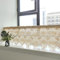 Ricemru Häkel Scheibengardinen Landhausstil Calliopsis Muster Gehäkelt Häkelgardine Vintage Kurz Küche Kurzstore Gardinen Bistrogardinen Kleine Fenstergardinen Türvorhang mit Quaste,100x38cm