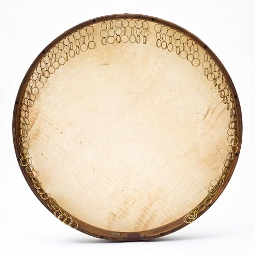 Professionelle Hosseini Daf Erbane Trommel mit natürlicher Haut, handgefertigt, leicht, Ziegenleder, mit weichem Koffer