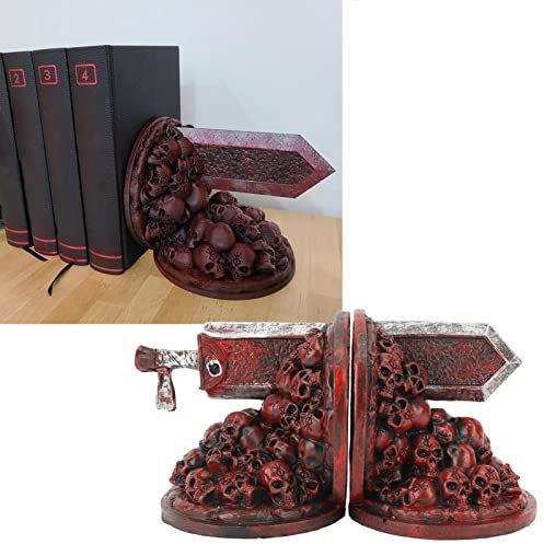 Topyond Buchstützen Vintage,Berserk Buchstützen, Kunstharz Drache, Dekorativ, Furious Dragon Slayer,Schreibtisch Dekoration Für Kinderschreibtisch