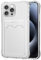 SDTEK for iPhone 15 Pro Case Shock Absorbing Gel Clear Cover with Card Holder Anti Drop Protection