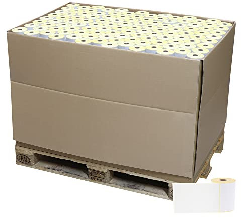 Labelident Versandetiketten DHL, DPD, Fedex, GLS, Hermes, UPS - 101,6 x 150 mm - 1 Palette mit 335.000 Thermodirekt Etiketten auf 670 Rolle(n), 25 mm Kern, Trägerperfo.