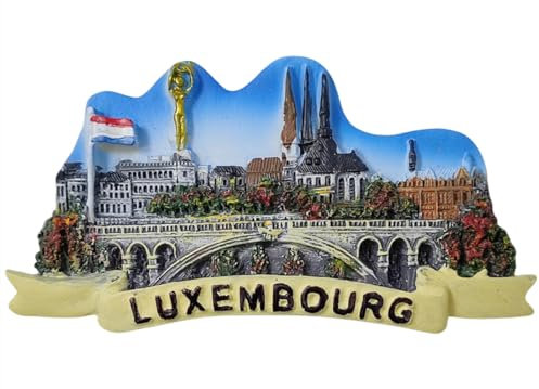 Moiilvcla Luxemburg Kühlschrankmagnet, Reise-Souvenir, Kühlschrankdekoration, Magnetaufkleber, Bastel-Kollektion