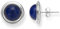Damen Ohrringe Silber 925, Echter Natürlicher AAA Lapislazuli Edelstein Ohrstecker