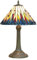 Xiyocadt Tiffany Style Tischlampe, VintageTischlampe 12 Zoll Handcraft Glasmalerei Lampenschirm, Schreibtisch-Lese-Nachttisch-Tischleuchte für Wohnzimmer, Schlafzimmer, Heimbüro,A