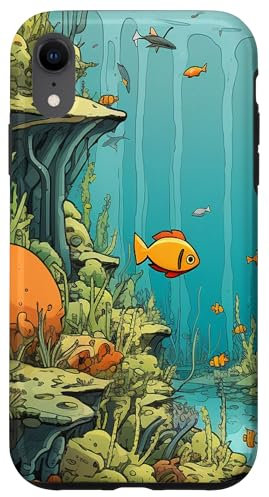 Hülle für iPhone XR Aquatic Chronicles: Reise in ein lebendiges Unterwasserreich