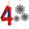 Ronoza Geburtstagskerzen Zahlen 4 (Spidey Deko), Kerzen Geburtstag, Grüne Geburtstagskerze, spidey 4, Geburtstagskerzen für Torte, Kerze 4, Kerzen Zahlen (mit Tortendeko Spinnennetz Set)