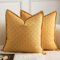 Mandioo 2er Set Kissenbezug Hanftuch Weben Textur Modern Bauernhaus Kissenbezüge Kissenhülle Dekorieren Zierkissenbezug Sie Wohnzimmer Sofa Schlafzimmer Bett 45x45cm Gelb
