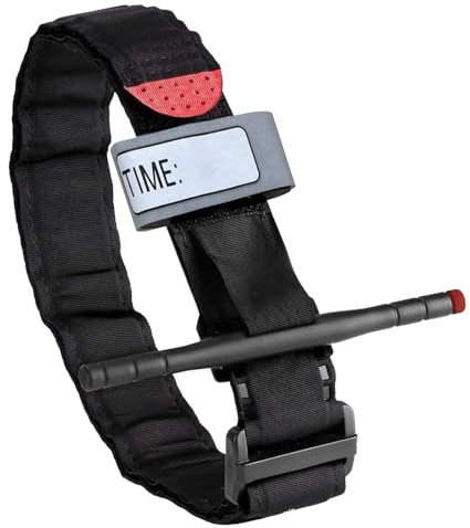 Tourniquet mit Metall-Winde - Schnelle Blutstillung und Notfallversorgung, ideal für Erste Hilfe Set und Trauma-Kits