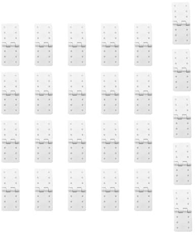 25PCS RC Airplane Pinned Nylon Hinges for RC Plane Replacement Parts Fixed Wing Model Airplane Loose-Leaf (Small 12X24mm)