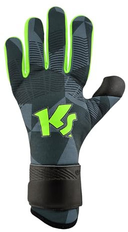KEEPERsport Torwarthandschuhe Varan8 Challenge NC, ohne Fingerschutz, Fußballhandschuhe Unisex, 3mm Black Claw - mit Neuer Lasche, Größe: 7