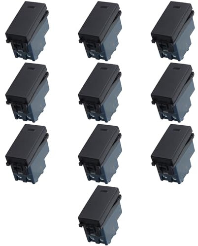 10 MODULI INVERTITORE 16A, NERO, COMPATIBILE CON VIMAR ARKE', MODULI E FRUTTI 100% COMPATIBILI, MATERIALI DI ALTA QUALITA'