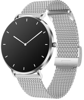 Premium Ware Amory 5 Smartwatch Damen Herren Bestelectronic (Silber)