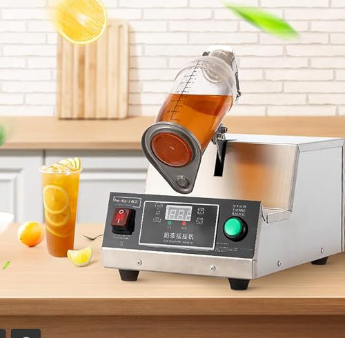Automatic Cocktail Shaker, 80W Electric Milk Tea Shaker Machine, with Smart Control Panel, 0~120s Timing, Can Shake 350-700ML, for Coffee, Juice, Milkshakes, Cocktails