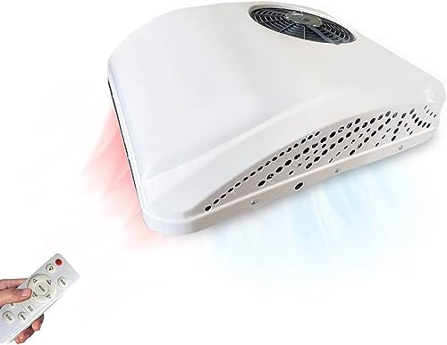 12V DC Rooftop Air Conditioner 10000BTU | Electric Parking Cooler & Heater with Scroll Compressor | for RV Truck Motorhome Trailer Camper Van