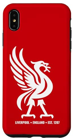 Liverpool England Est. 1207 Colossal Liverbird White Print Case for iPhone XS Max