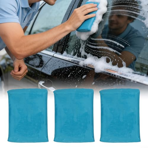 Lot de 3 barres de nettoyage en argile pour le nettoyage et le polissage de la voiture, élimine la rouille, l'huile et d'autres taches, convient pour de multiples applications extérieures de véhicules