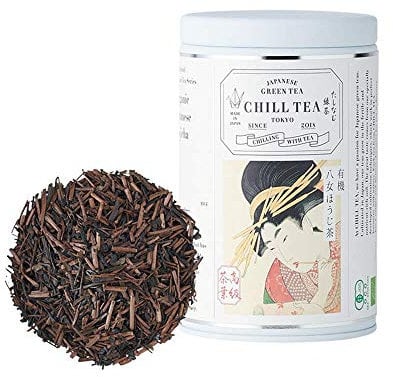 Japanese Hojicha Tea by CHILL TEA Tokyo - 100% Japanese Roasted Green Tea from JAPAN - Low Caffeine (80g Loose Leaf)