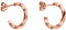 PURELEI® Kelani Creole Ohrringe (Roségold) – Damenohrringe aus langlebigem Edelstahl – Wasserfeste Ohrringe Damen – 1,5 cm Durchmesser – Modeschmuck für deinen individuellen Look