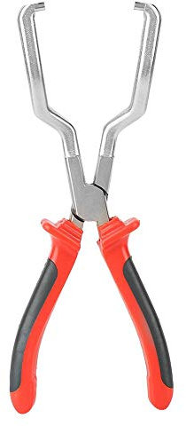 KIMISS Fuel Pipe Plier,Carbon Steel Fuel Pipe Plier Filter Connector Hose Clamp Removal Pliers Car Repair Tool